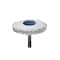 Dedeco Sunburst Radial Bristle Discs 2 in Curved Tc 6-Ply White 120 Grit A/O 1/4 in 1/Unit 1808 - alternate 1